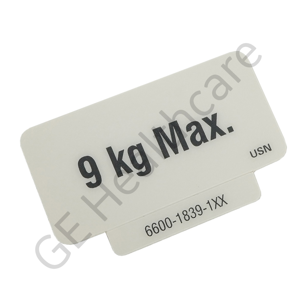CALCOMANÍA, ETIQUETA REPISA DE CARGA LIM 20LBS GRIS CALCOMANÍA, ETIQUETA REPISA DE CARGA LIM 20LBS GRIS